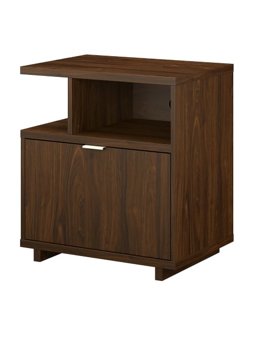 Kathy Ireland Madison Avenue Cabinet Walnut Office Depot