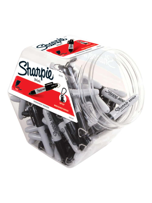 mini sharpie markers black