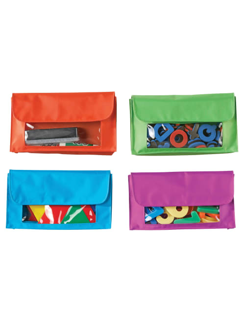 Learning Resources Magnetic Storage Pockets 9 12 X 5 12 Assorted Colors Pack Of 4 Office Depot