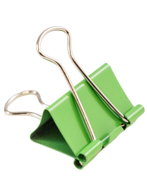 green binder clips