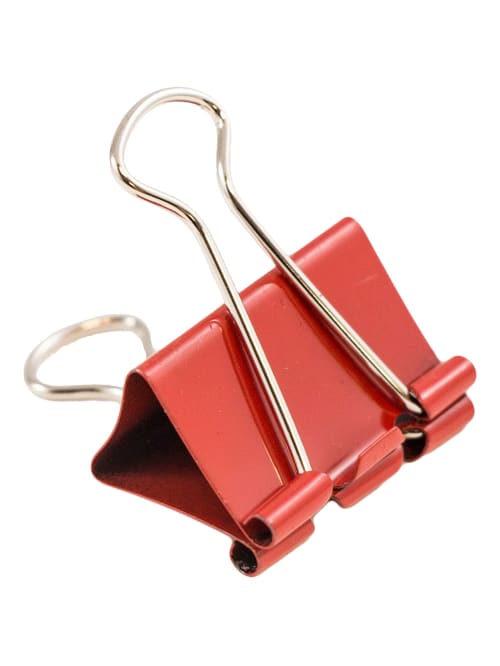 red binder clips