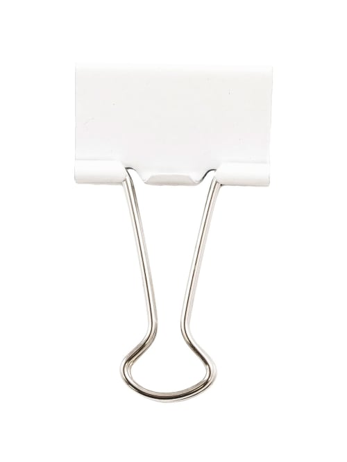 White binder clips medium Clearance