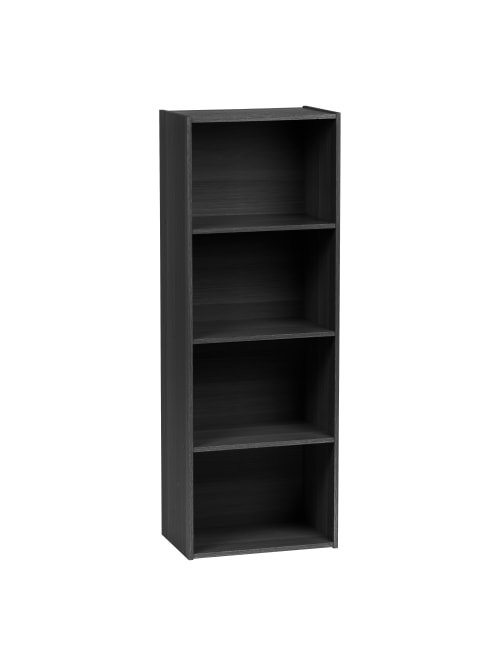 Iris 46 H 4 Tier Storage Shelf Black Office Depot