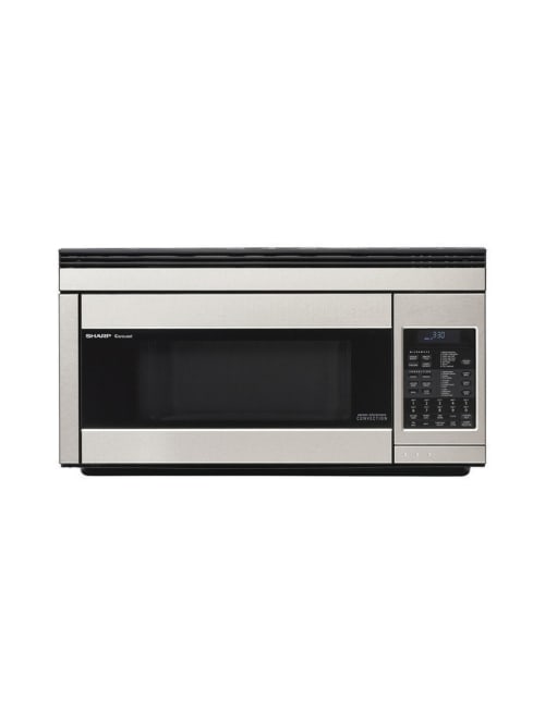 Sharp R1874t 1 1 Cu Ft Over The Range Microwave Stainless Steel Office Depot