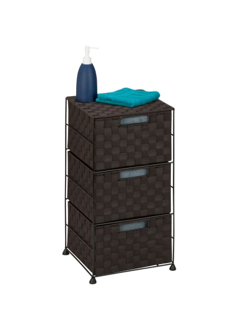 Honey Can Do Plastic 3 Drawer Wheeled Cart 24 X 12 X 12 Espresso Office Depot