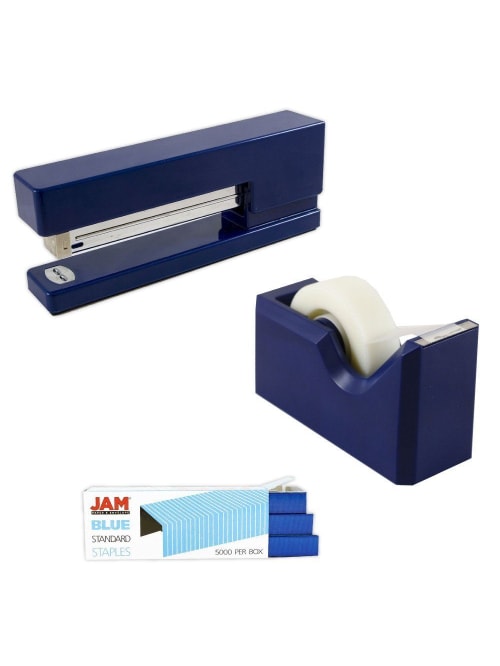 Jam Paper Office Organizer Set Navy Blue Office Depot