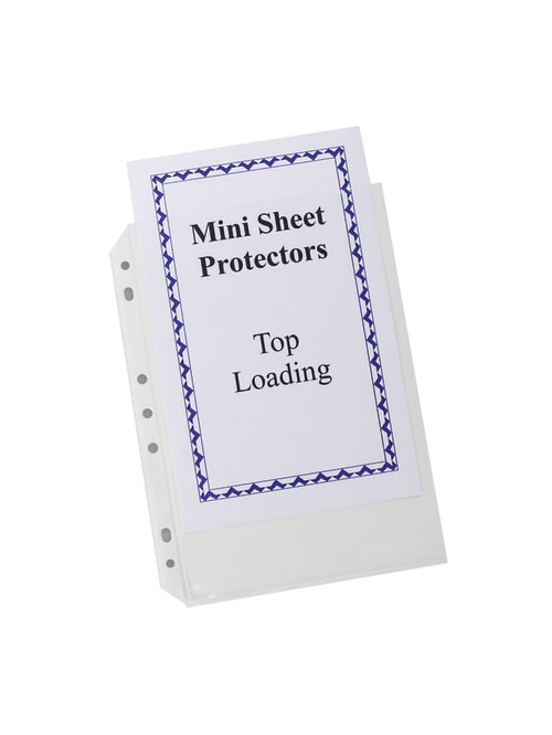C Line Top Loading Mini Sheet Protectors 5 12 X 8 12 Box Of 60 Office Depot