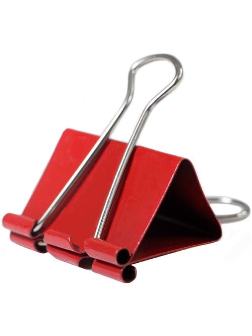 red binder clips