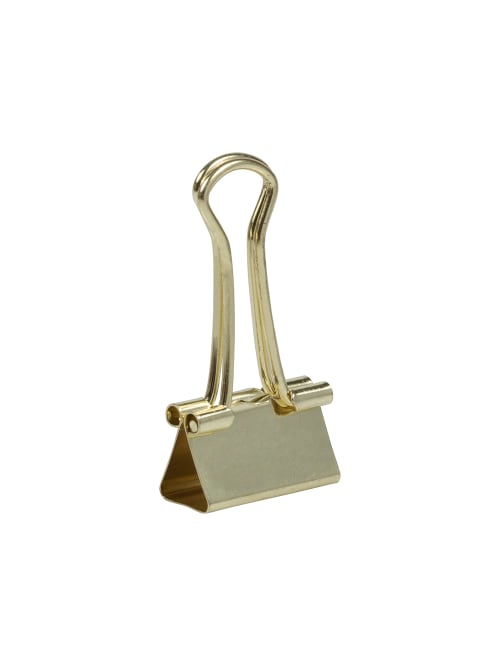 small gold binder clips