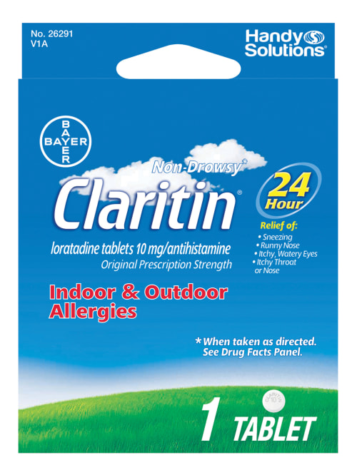 Claritin Allergy Relief Medicine 10mg 1pk Office Depot