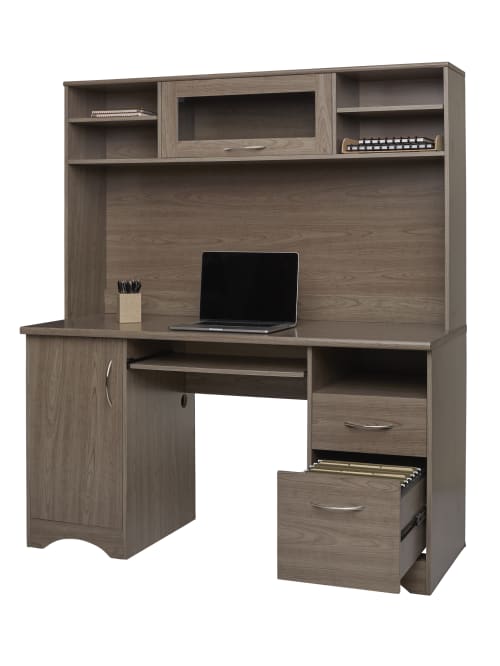 Realspace Pelingo 56 W Desk With Hutch, Desks With Hutches