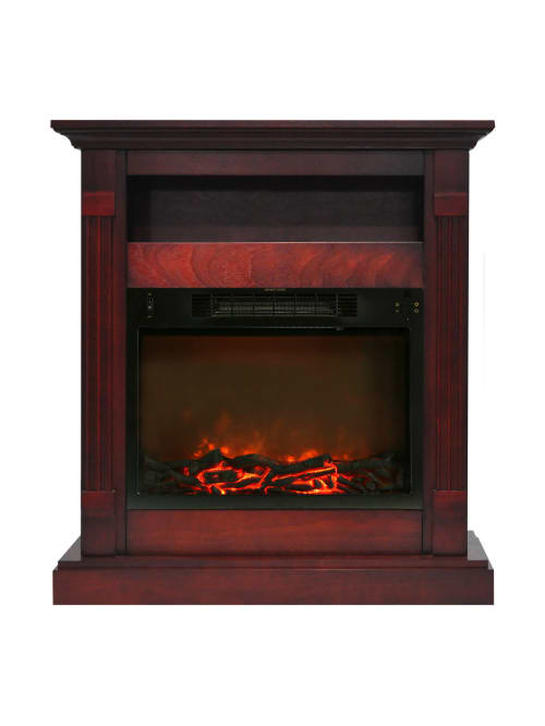 Cambridge Sienna Fireplace Mantel With Electronic Fireplace Insert