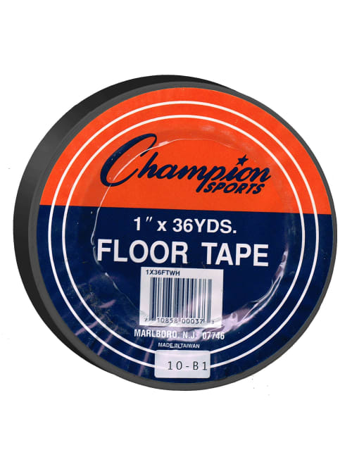 Champion Sports Heavy Gauge Vinyl Floor Marking Tape 1 X 36 Yd Black Office Depot