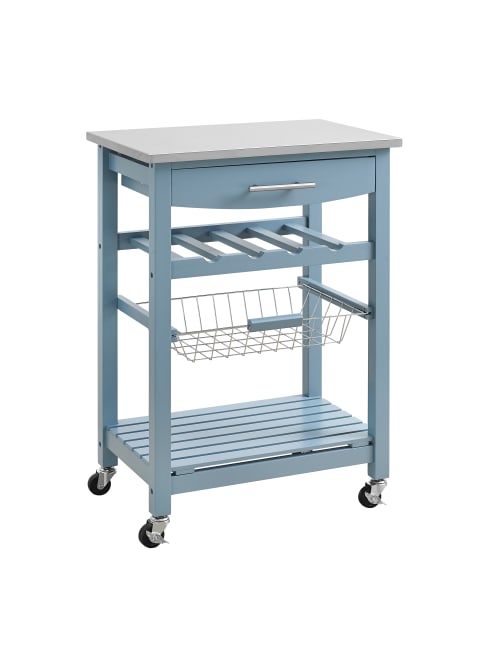 Claus Kitchen Cart Blue Office Depot