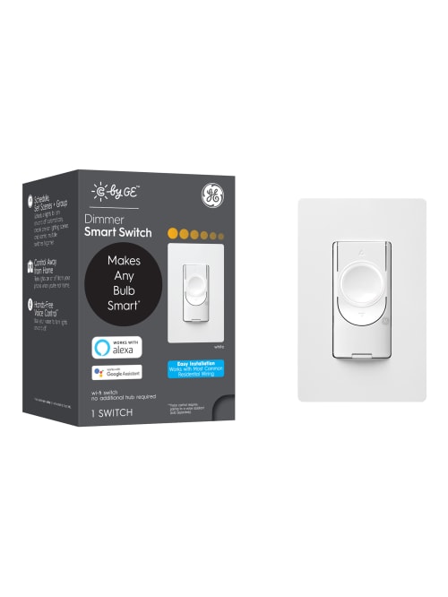 Ge C On Off Dimmer No Neutral Smart Light Switch White Item 8359437