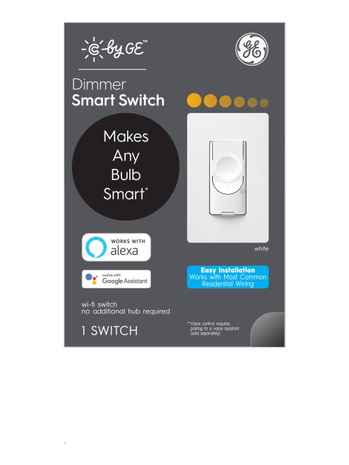 Ge C On Off Dimmer No Neutral Smart Light Switch White Item 8359437
