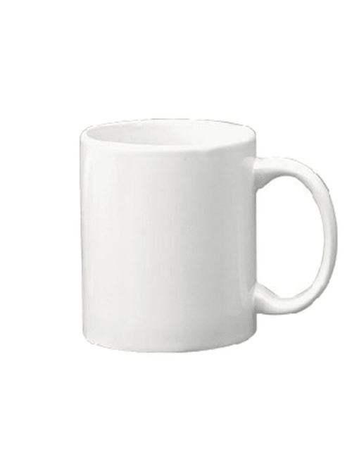 white porcelain mugs