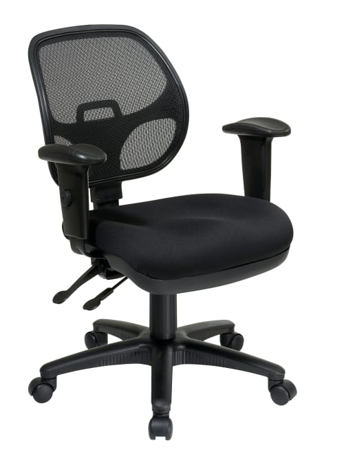 Office Star Pro Lineii Mid Back Ergonomic Task Chair Black Office Depot