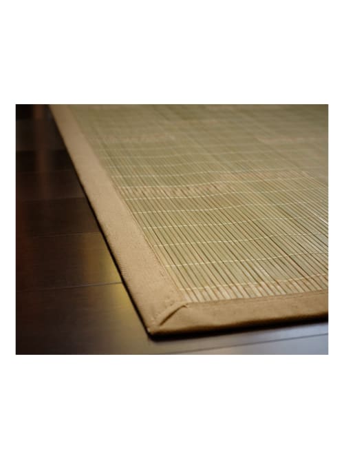 Anji Mountain Key West Bamboo Rug 4 X 6 Green Office Depot
