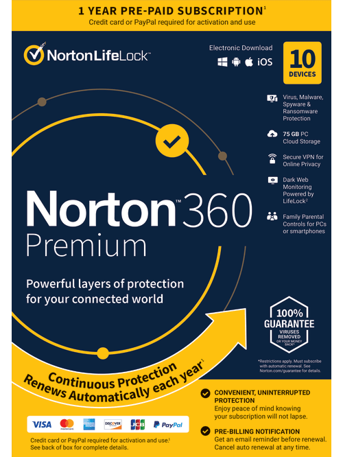 Norton 360 Premium 10 Devices 1y Product Key Office Depot