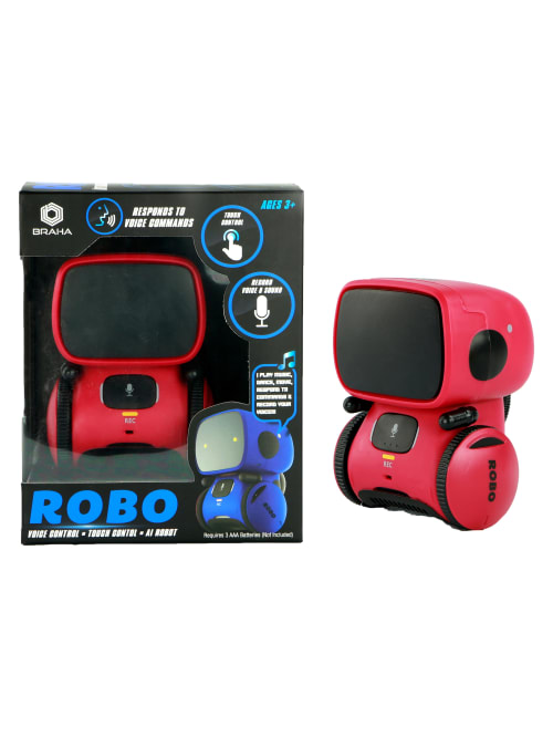 Braha Robo Ir Control Interactive Toy Robot Red Office Depot