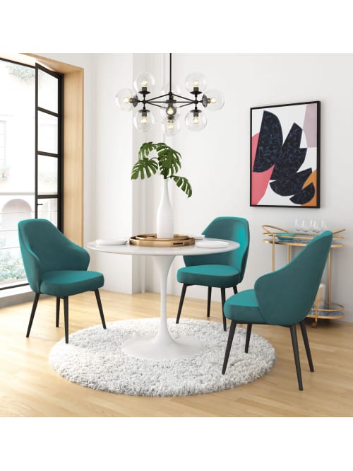 Savon Dining Chair Greenblack Office Depot