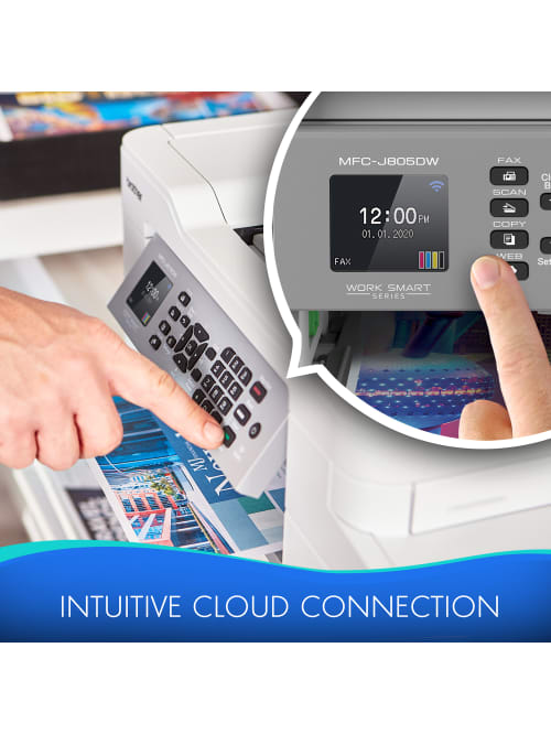 Brother Mfc J805dw Xl All In One Printer Office Depot Time card calculator, gross pay. brother inkvestment tank mfc j805dwxl wireless inkjet all in one color printer item 8437113