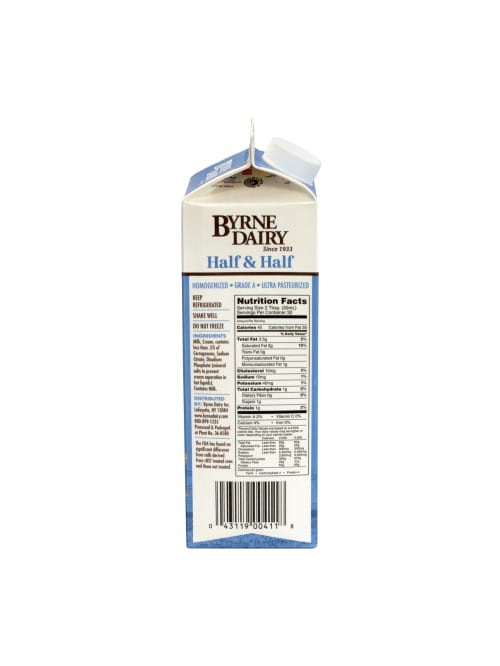 National Brand Half And Half Liquid Coffee Creamer Original Flavor 32 Oz Multiple Serve X 1 Office Depot