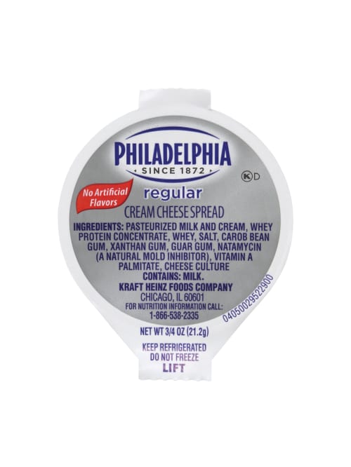 Philadelphia Cream Cheese Cups 0 75 Oz 50pk Office Depot