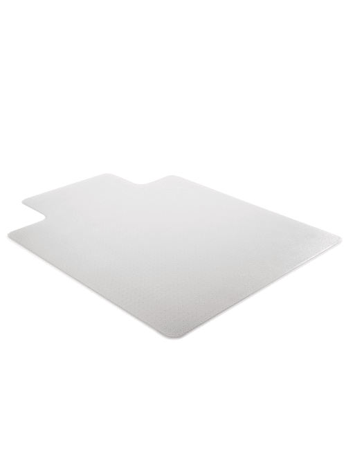 Deflect O Earth Source Chair Mat For Commercial Pile Carpets Straight Edge Standard Lip 36 X 48 Clear Office Depot