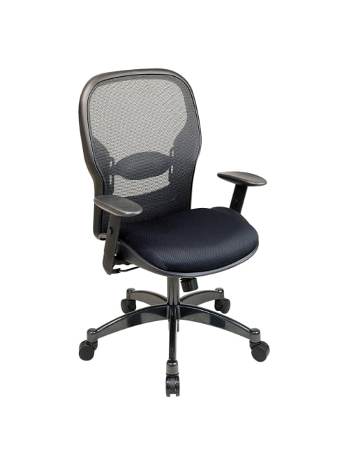 Office Star Professional Matrex Mesh Chair 46 14 H X 27 14 W X 25 34 D Blackgunmetal Office Depot