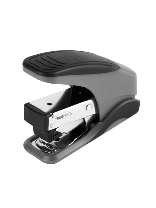 Office Depot Brand Truepress Reduced Effort Mini Stapler Blackgray Office Depot