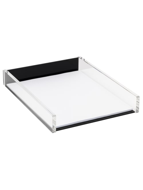 Realspace Black Acrylic Paper Tray Letter Size Office Depot