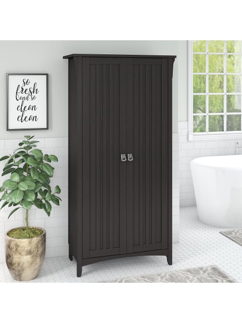 Bush Furniture Salinas 63 H Bathroom Storage Cabinet With Doors