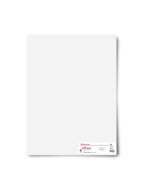 office depot brand poster board 11 x 14 white pack of 5 item 858286