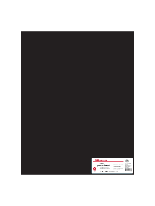 Office Depot Brand Poster Board 22 X 28 Black Pack Of 5 Office Depot