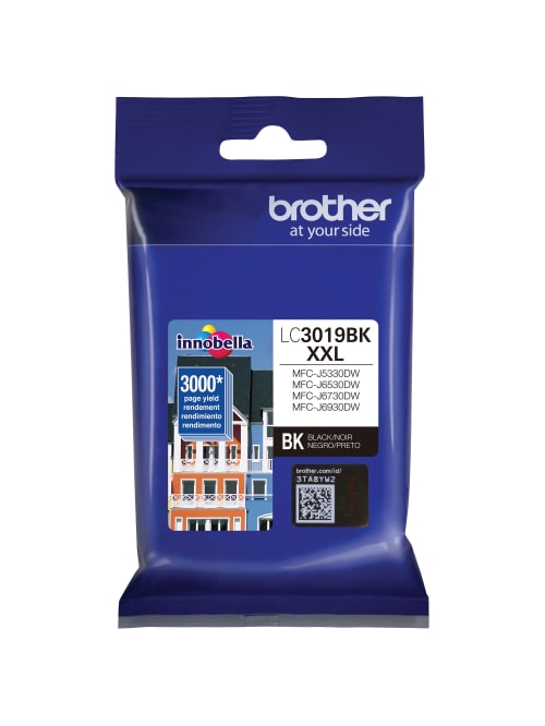 Brother Innobella Lc3019bk Extra High Yield Black Ink Cartridge Office Depot