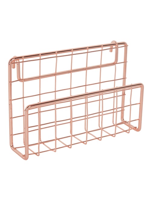 Realspace Rose Gold Wire Hanging Organizer System Letter Sorter Attachment Office Depot
