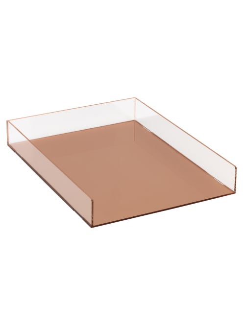 Realspace Rose Gold Acrylic Paper Tray Office Depot