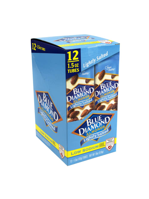 Blue Diamond Low Sodium Lightly Salted Almonds 1 5 Oz Box Of 12 Packs Office Depot
