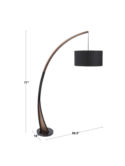 mid century modern standing lamp