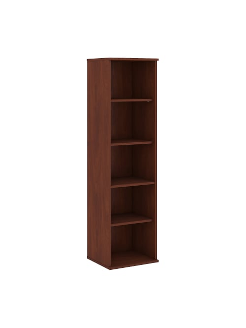 Bush Business Furniture 5 Shelf Narrow Bookcase 66 H Hansen Cherry Standard Delivery Office Depot Short narrow ikea wood bookcases are best these days on the market. office depot