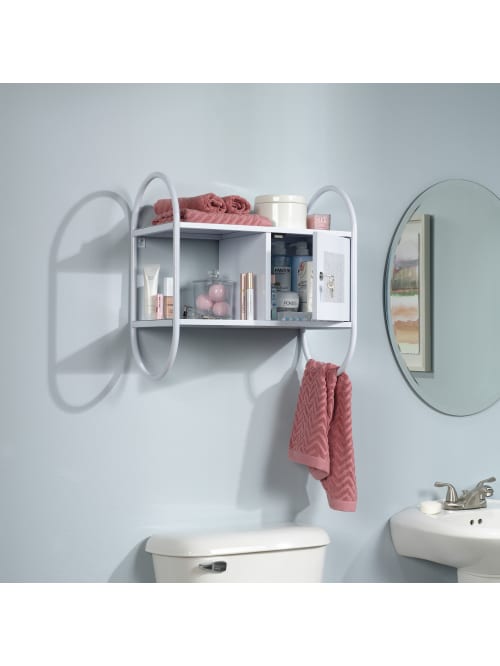 Sauder Cottage Road Wall Cabinet 2 Fixed Shelves White Office Depot
