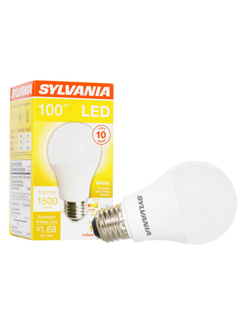 sylvania a19 1500 lumens led bulbs 14 watt 3000 kelvin pack of 6 bulbs item 8686858