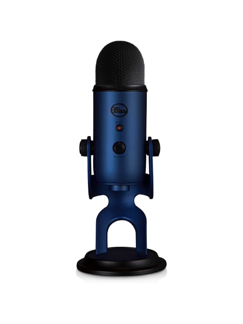 Blue Yeti Usb Microphone Midnight Blue Ultimate Usb Microphone 3 Condenser Capsules 4 Recording Patterns hz khz Office Depot