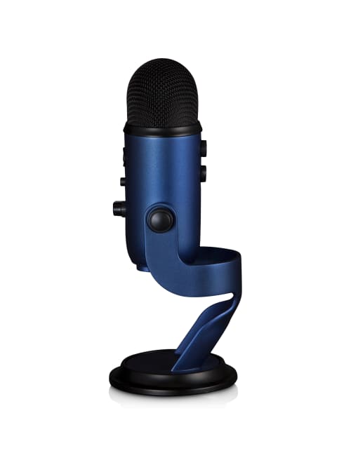 Blue Yeti Usb Microphone Midnight Blue Ultimate Usb Microphone 3 Condenser Capsules 4 Recording Patterns hz khz Office Depot