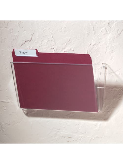 Brenton Studio Single Wall Pocket Letter Size Clear Office Depot