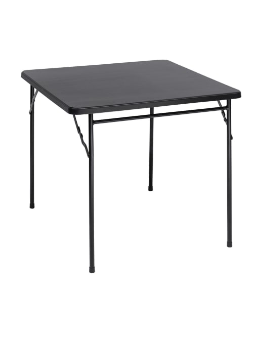 Realspace Molded Folding Table Black Office Depot