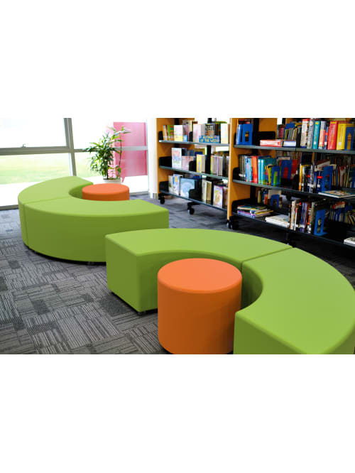 Marco Sonik Soft Seating Curved Bench Sprite Office Depot