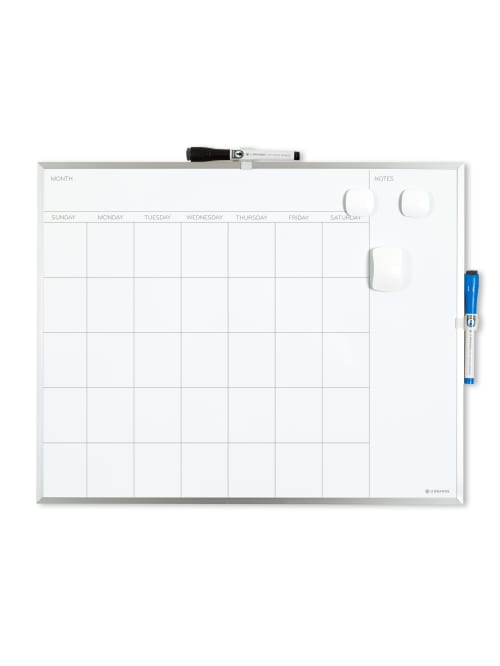 U Brands Calendar Board 16 X 20 Silver Office Depot